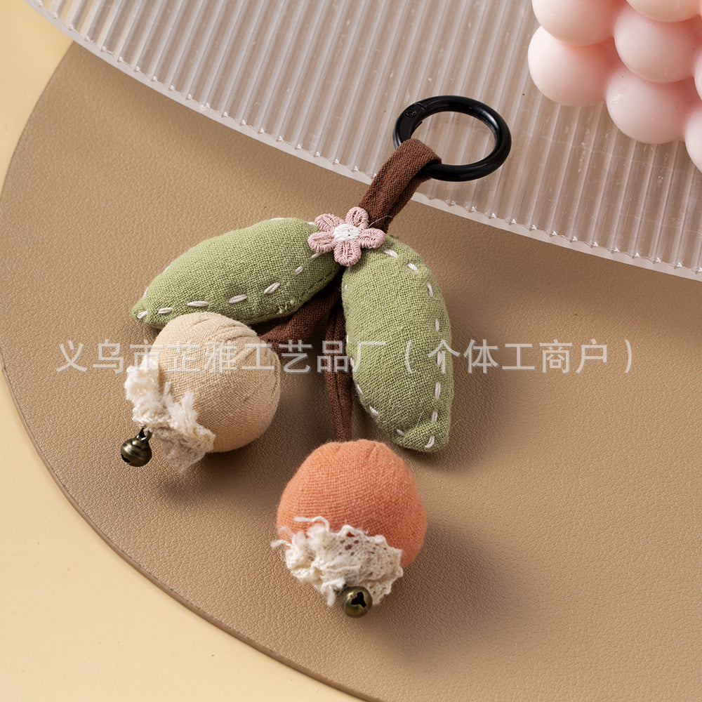 Wholesale Handmade Mori Cartoon Cherry Brooch Keychains