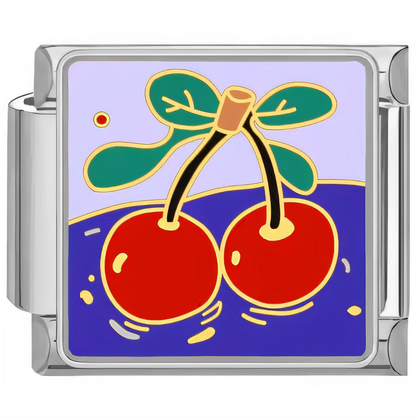 Wholesale Italian Charm Bracelet 9mm DIY Cherry Homemade   Creative Stainless Steel Composable Bracelet