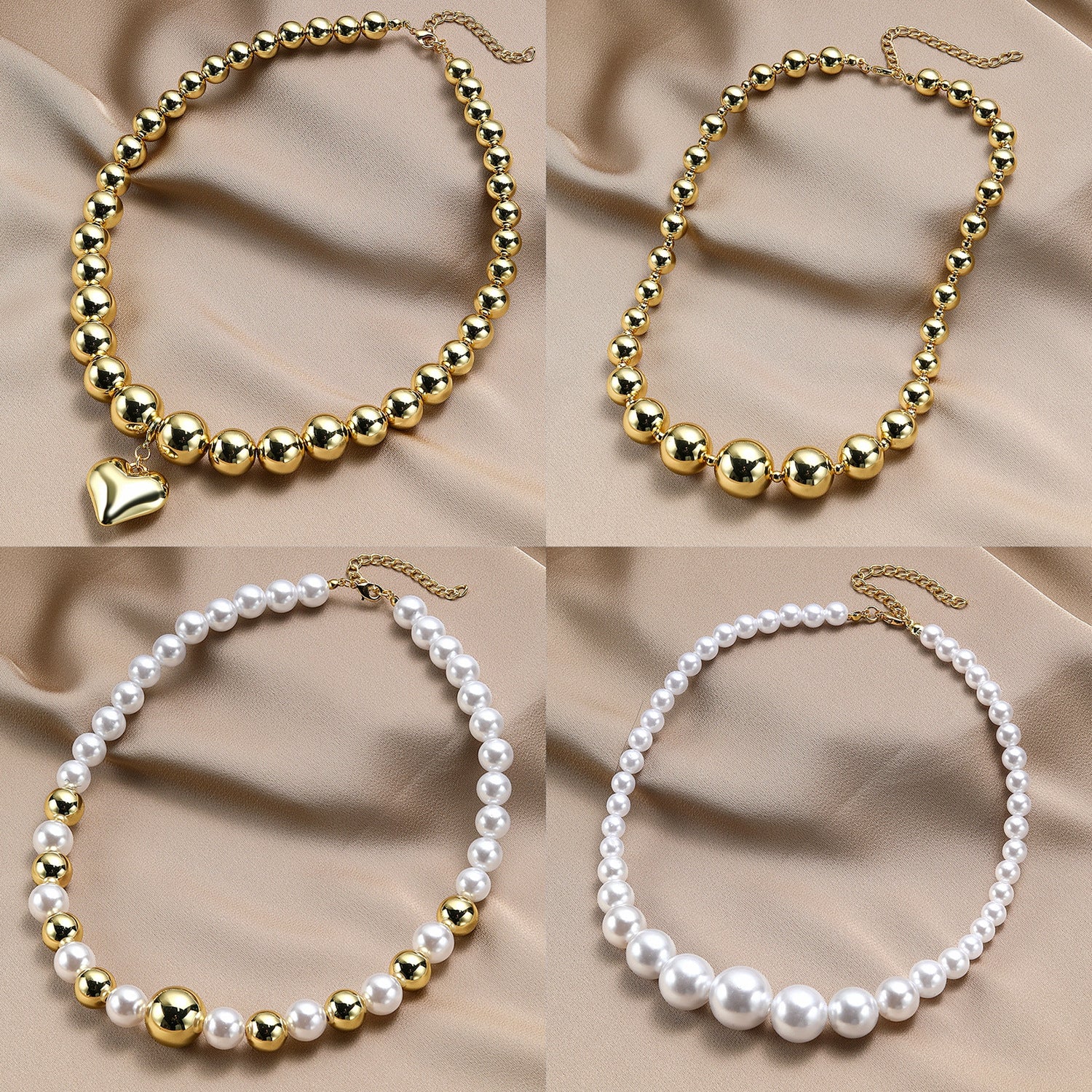 Wholesale Cyberpunk Style Acrylic Beaded Necklace ACC-NE-ManYi007