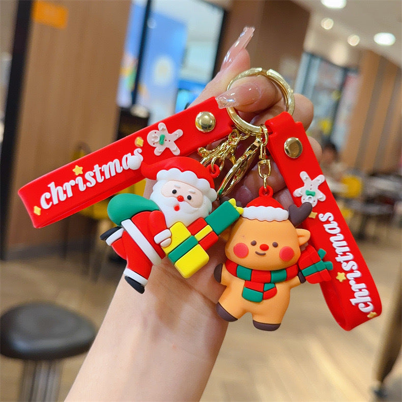 Wholesale  doll pendant Christmas Keychains