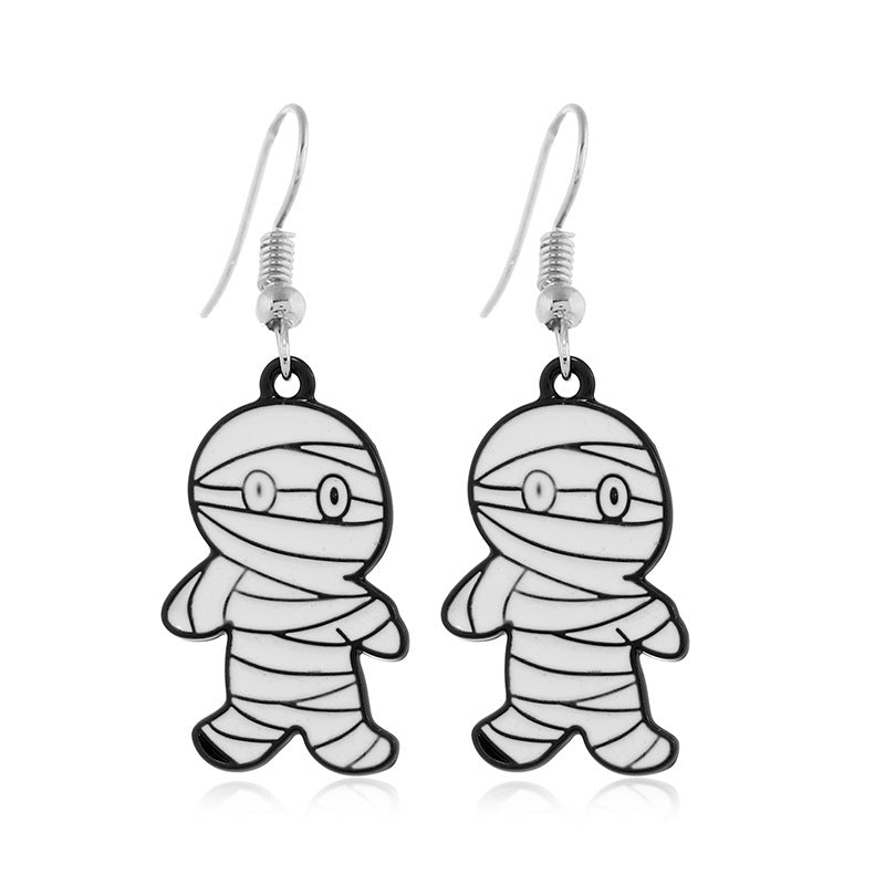 Wholesale   Creative Personalized Event Skull Alloy Earrings