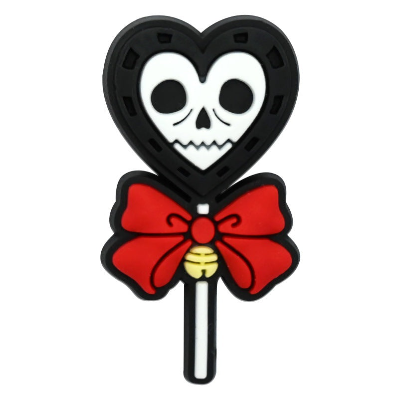 Wholesale  Random 100pcs Cartoon Christmas Nightmare Series PVC Soft Rubber Shoe Buckle Decoration