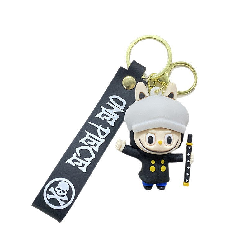 Wholesale cute car backpack silicone 3D Keychains ACCVIP