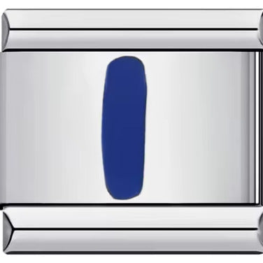 Wholesale 10pcs Italian Charm Bracelet 9mm DIY Splicing Removable Blue English Letters Stainless Steel Composable Bracelet