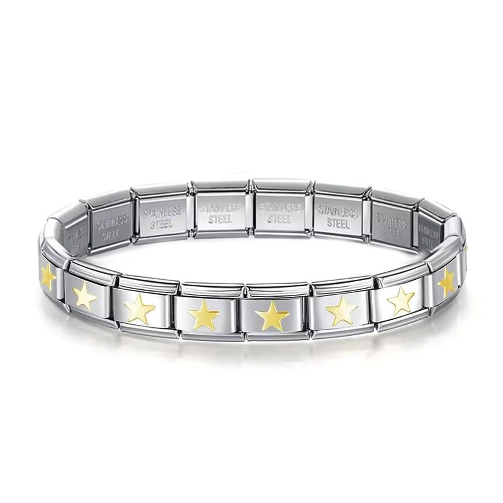 Wholesale Cartoon Stainless Steel DIY Handbag Module Bracelet Charm - Fashion Accessory and Gift for Everyday Wear