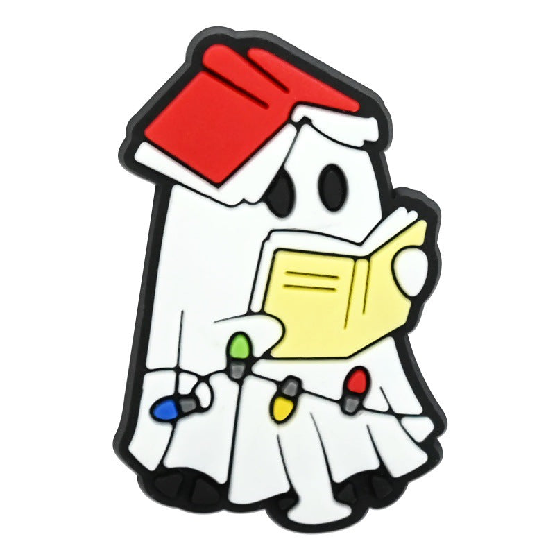 Wholesale  Random 100pcs Cartoon Christmas Nightmare Series PVC Soft Rubber Shoe Buckle Decoration