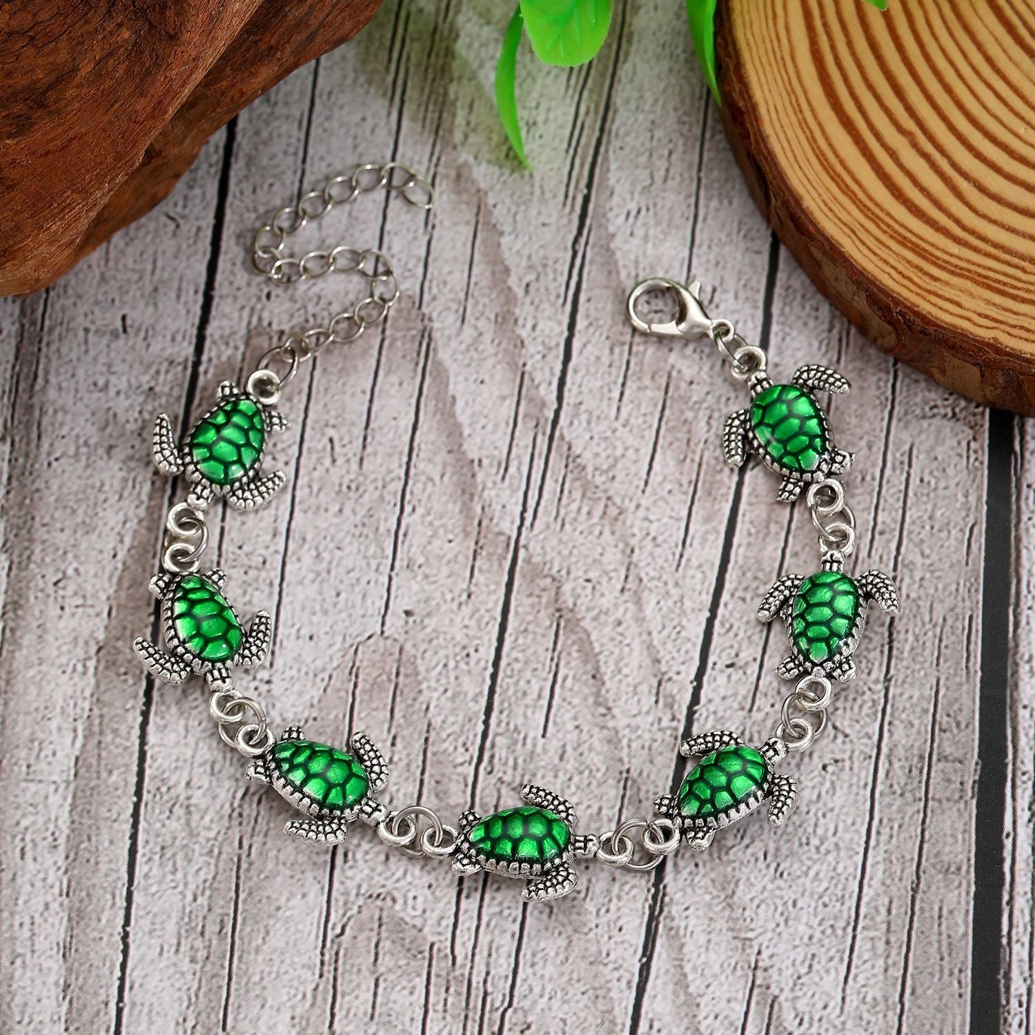 Wholesale  beach holiday style alloy turtle handmade bracelet