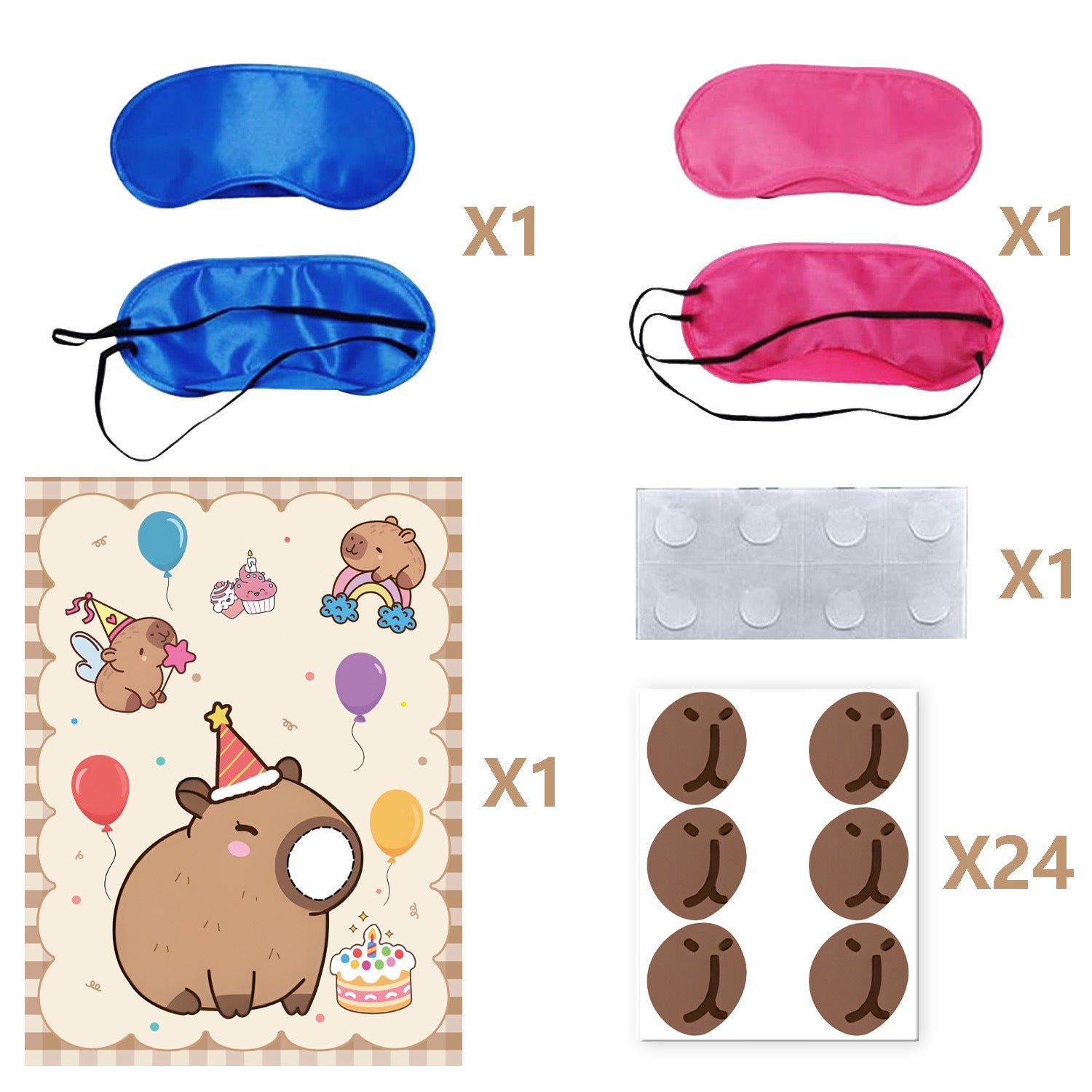 Wholesale Capybara Capybara themed birthday party tableware decorations first birthday gift layout paper plate banner pennant