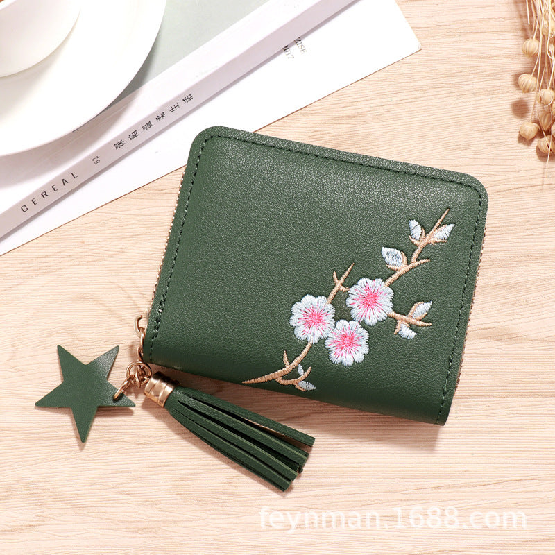 Wholesale PU faux leather card holder short wallet