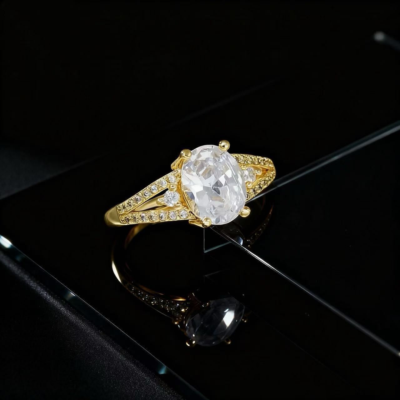 Wholesale Trendy Flower Open Ring For Women Zircon Pearl Rhinestone Design Jewelry Accessory Gift Everyday Wear Resale