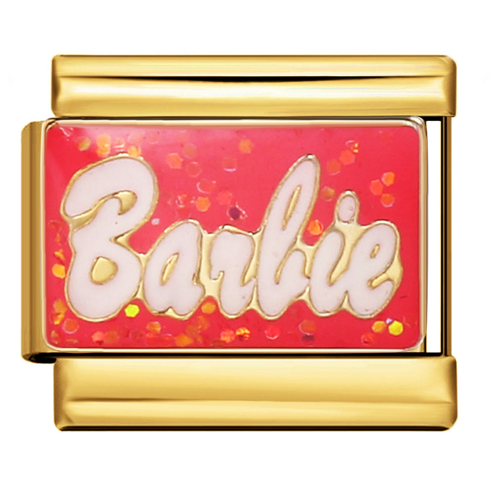 Wholesale Italian Charm Bracelet 9mm DIY Splicing Cute Creative Stainless Steel Composable Bracelet