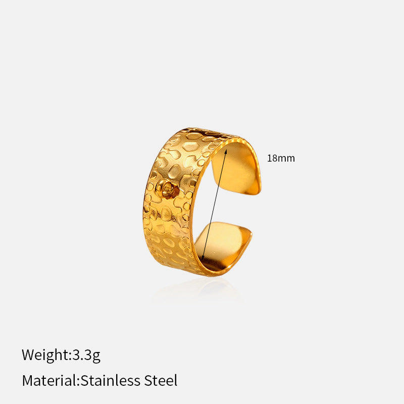 Wholesale Opening Adjustable Stainless Steel Ring