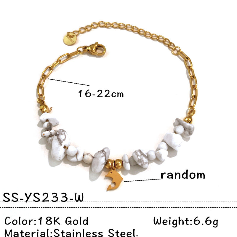 Wholesale Stainless Steel Pink Crystal Heart Pendant Bracelet - Trendy Fashion Accessory for Couples