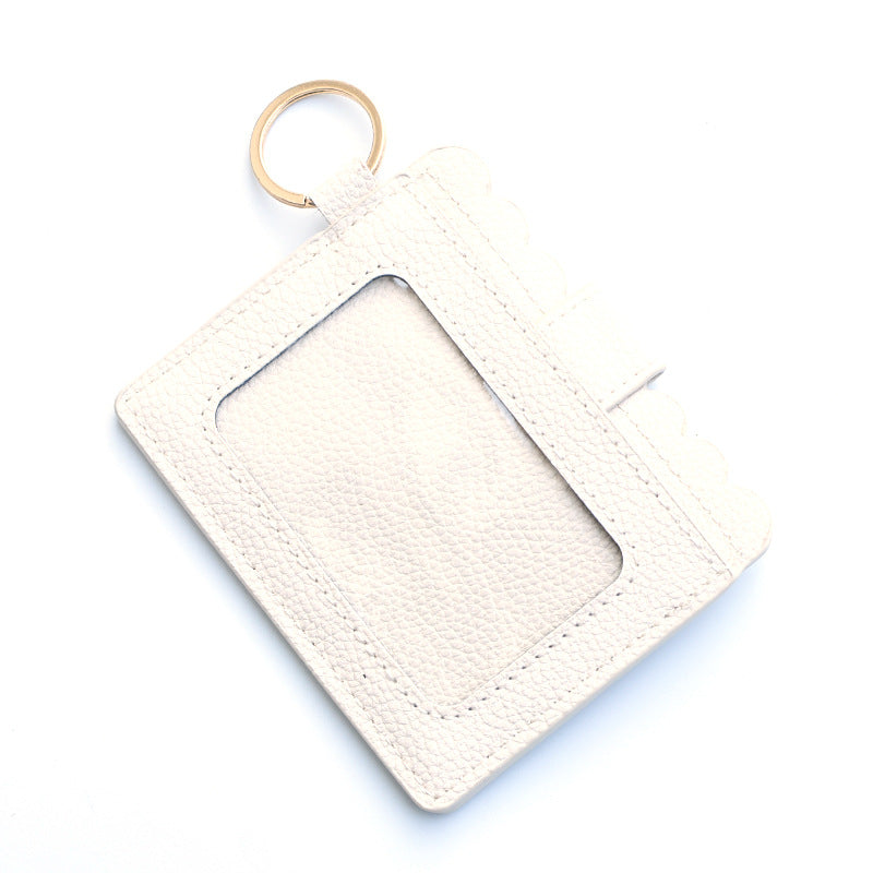 Wholesale Colorful PU Pickup Bag Keychain Wristlet Keychain ACC-KC-QiuXue014