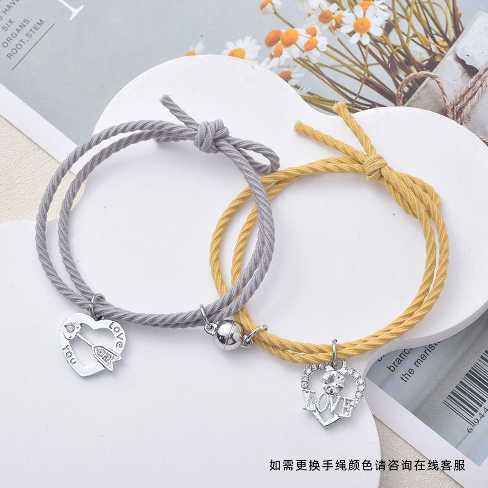 Wholesale letter couple magnetic hair band