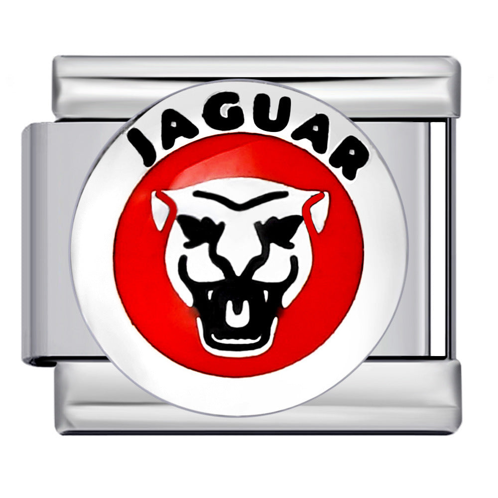 Wholesale Italian Charm Bracelet 9mm DIY Car Logo Series   Creative Stainless Steel Composable Bracelet