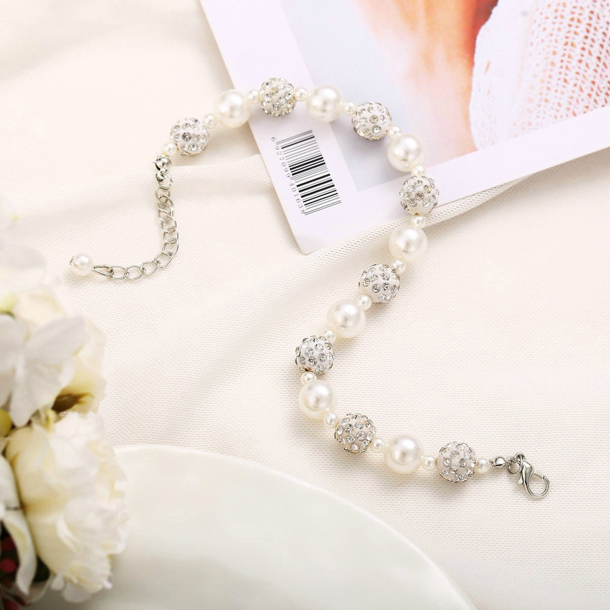 Wholesale Diamond Pearl Bracelets ACC-BT-Yima015