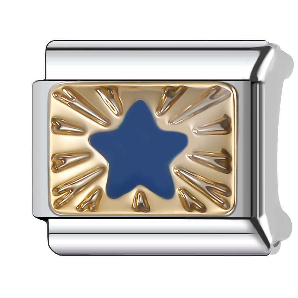 Wholesale Italian Charm Bracelet 9mm DIY Splicing Cute Creative Stainless Steel Composable Bracelet