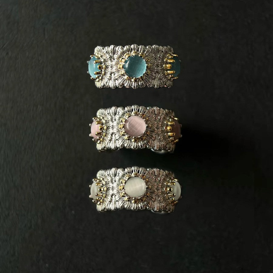 Wholesale Chic Flower Ring,  Vintage Geometric Copper Jewelry,  Fashion Accessory for Gift