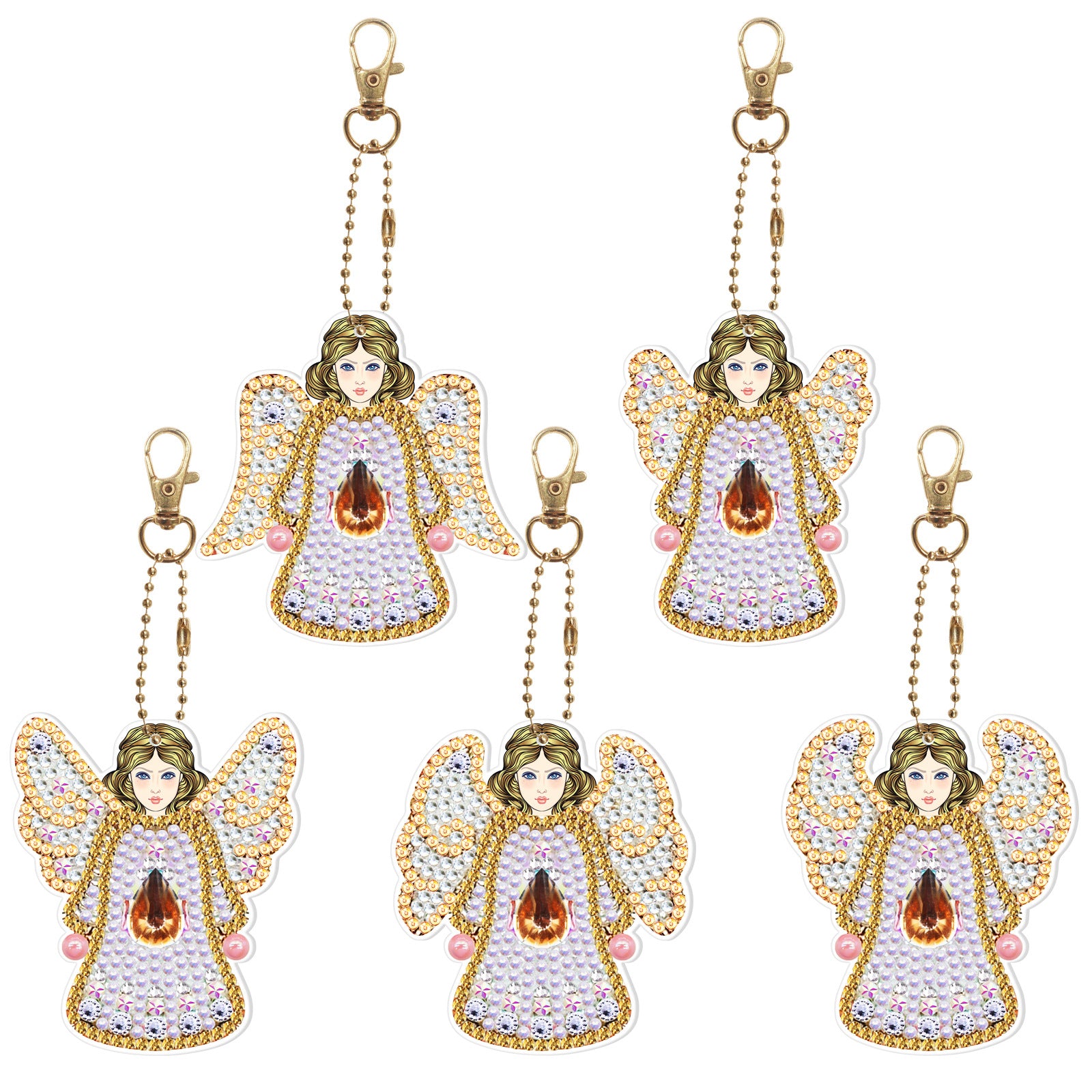 Wholesale Christmas Keychain Handmade Diamond Easter Key Chain ACC-KC-PengDao001