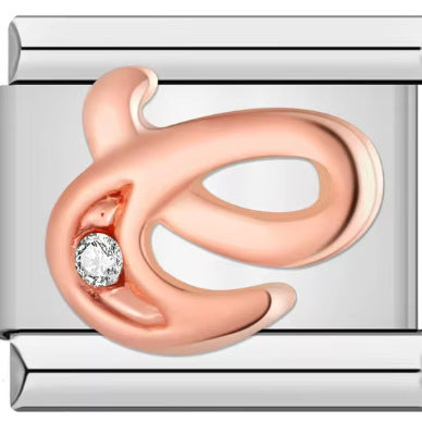 Wholesale Italian Charm Bracelet 9mm DIY 26 Artistic Letters   Creative Stainless Steel Composable Bracelet