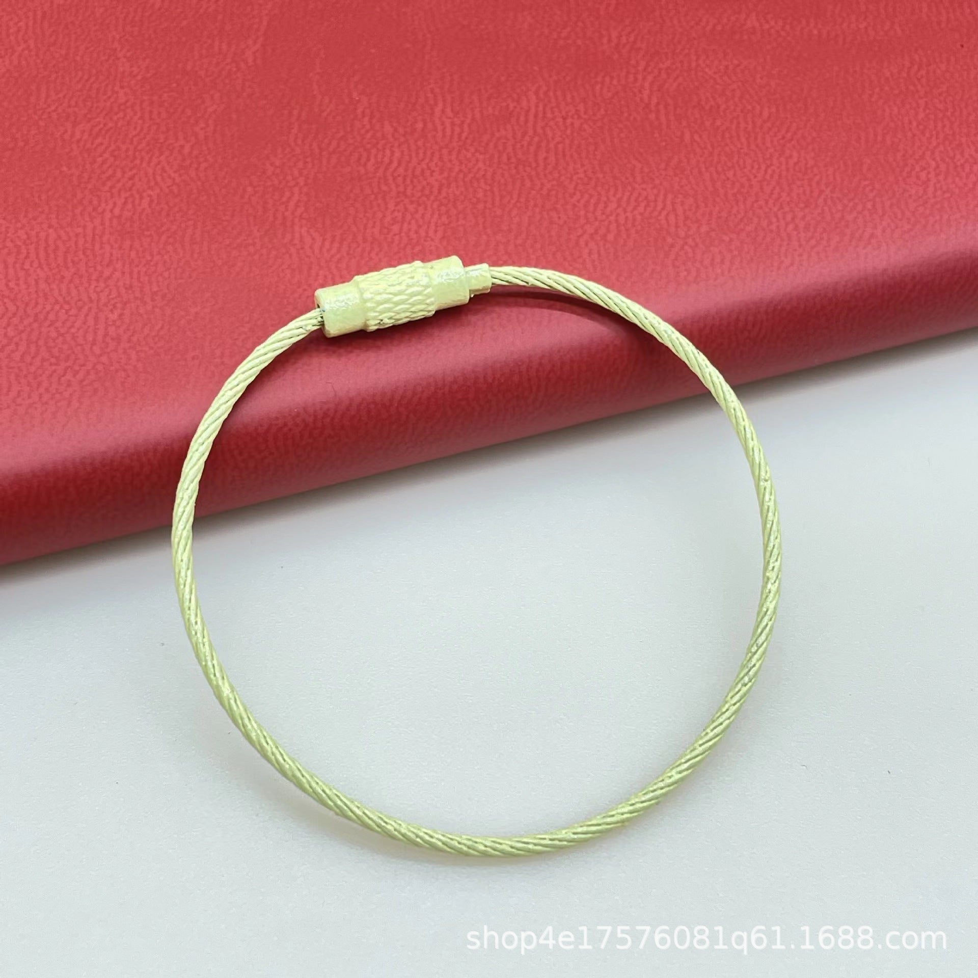 Wholesale 10pcs Color Paint Wire Ring DIY Keychain Accessories Bulk Keychains ACC-KC-HeYuan001