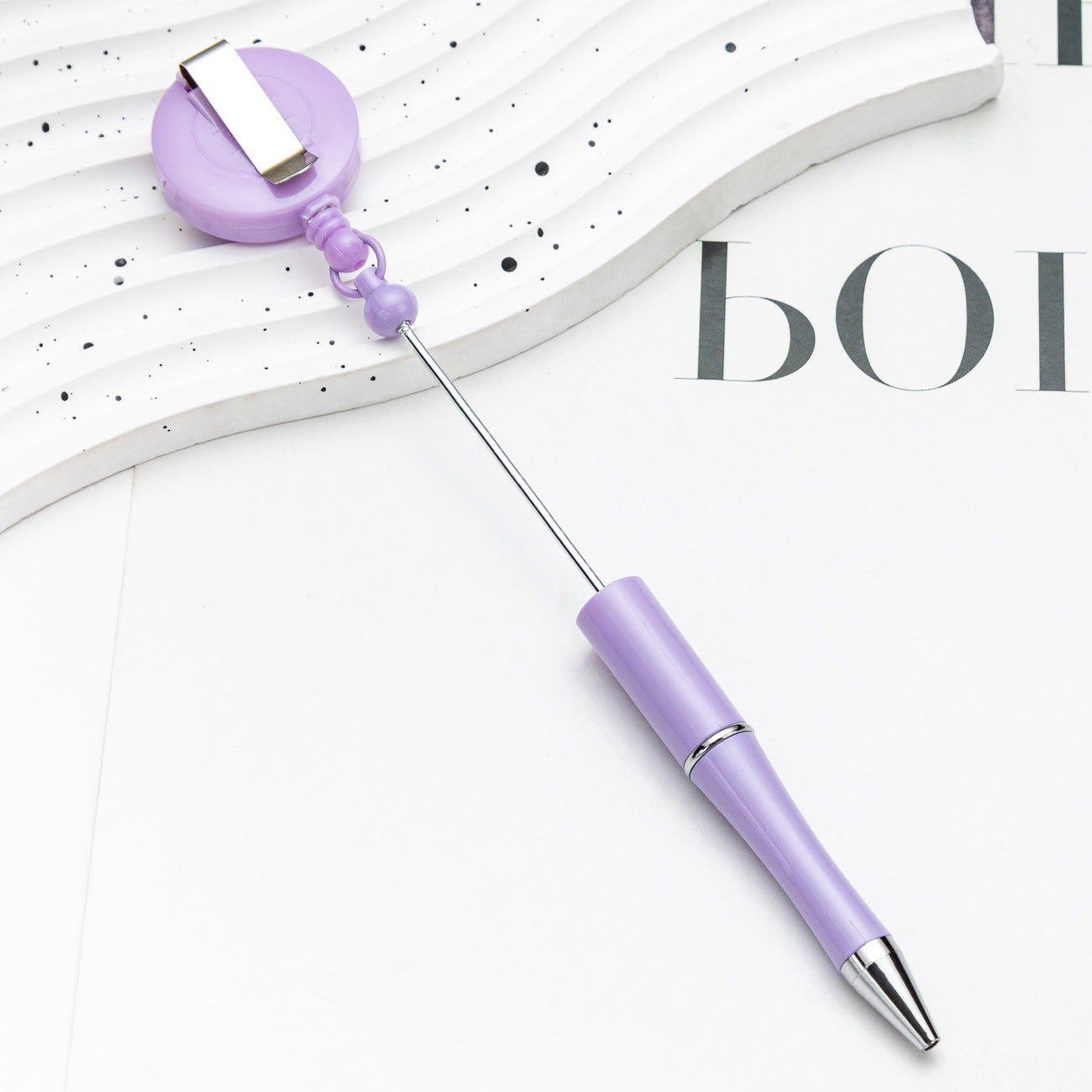 Wholesale Beadable Pens Plastic Badge Reels DIY Beaded Pens ACC-PN-HuaH059