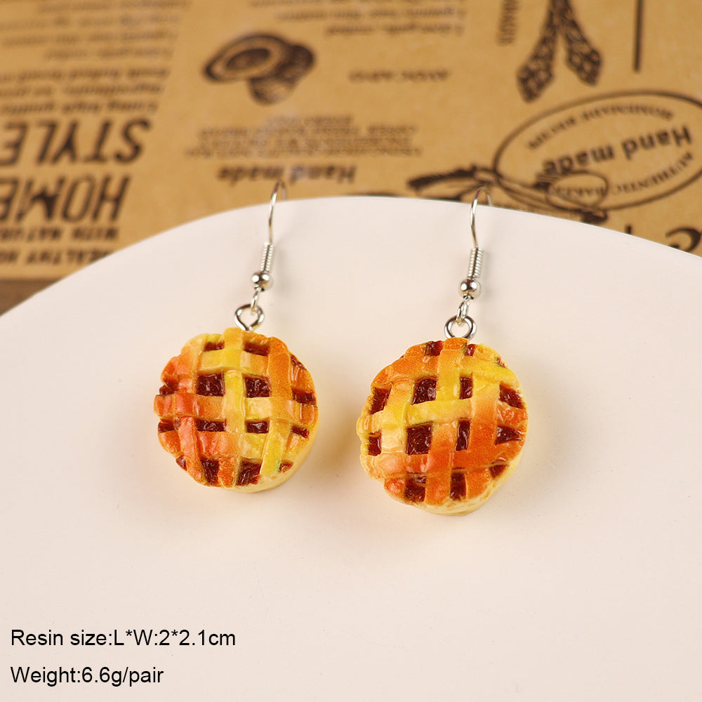 Wholesale  Fun Food and Cake Donut Earrings