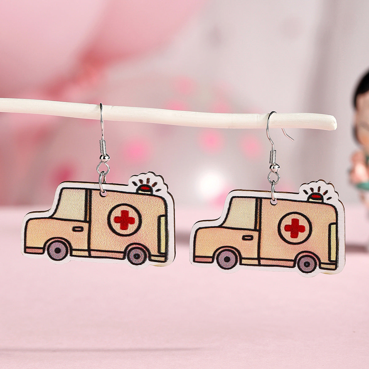 Wholesale  Nurses Day Medical Supplies Wooden Earrings