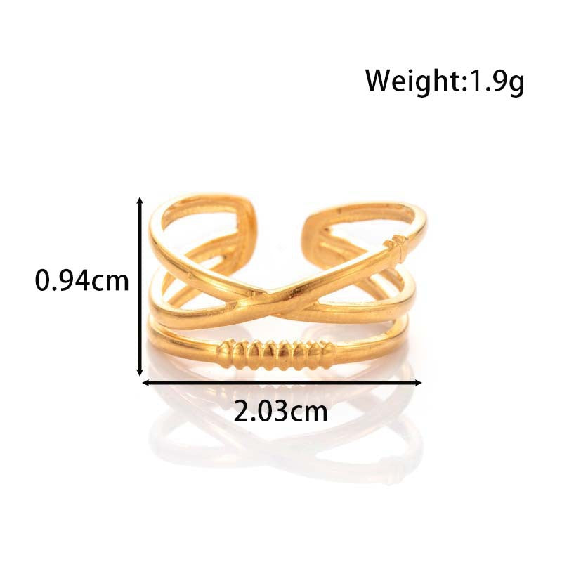 Wholesale   cross opening adjustable titanium steel  jewelry