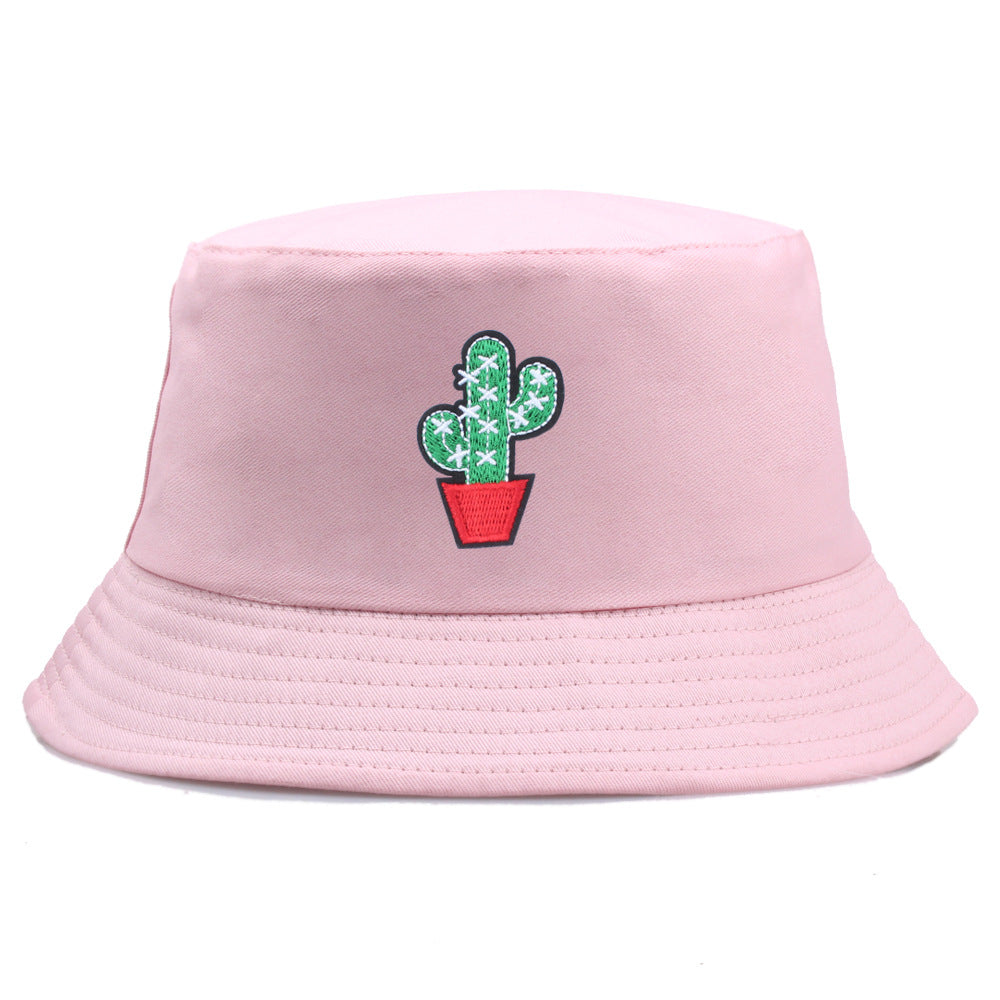 Wholesale  cactus embroidery hat fisherman hat bucket hat