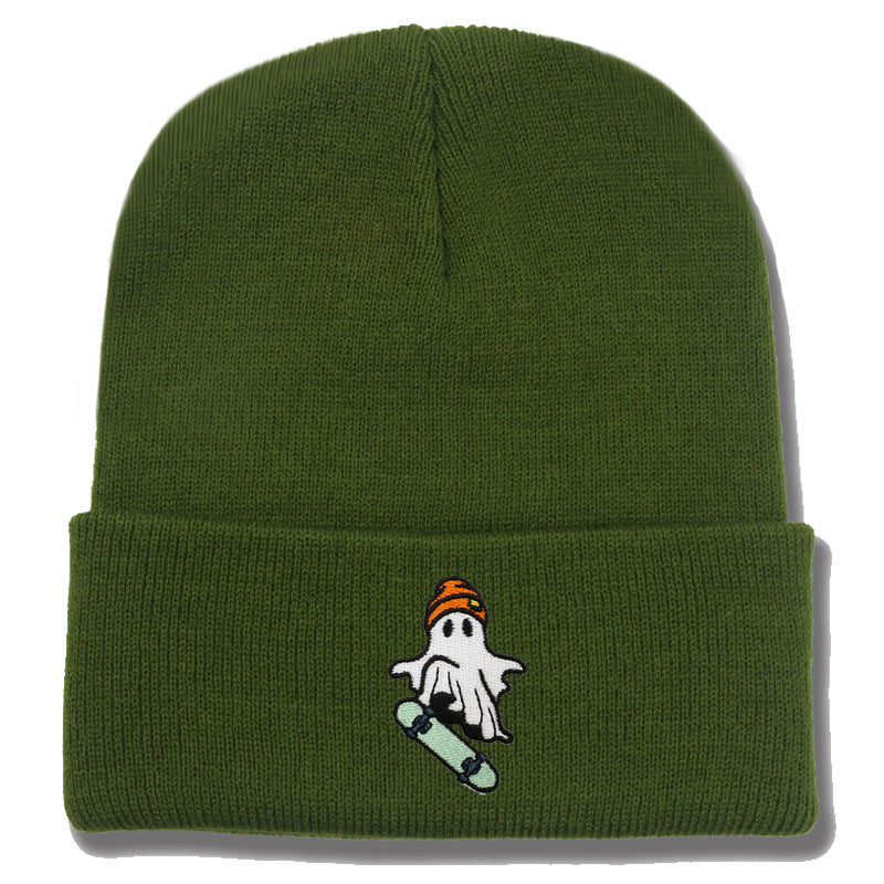 Wholesale Skateboarding Devil Embroidered Knitted Hat