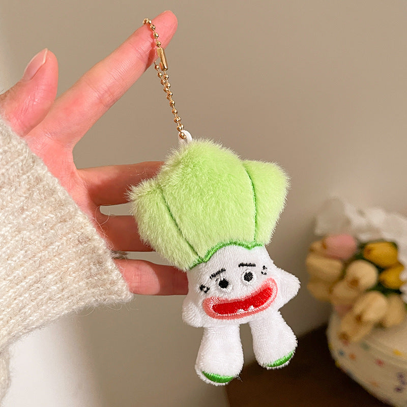 Wholesale Cute plush vegetable doll keychain