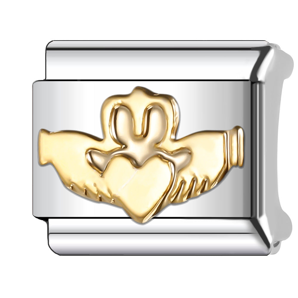 Wholesale Italian Charm Bracelet 9mm DIY Splicing Creative Eye Series Stainless Steel Composable Bracelet