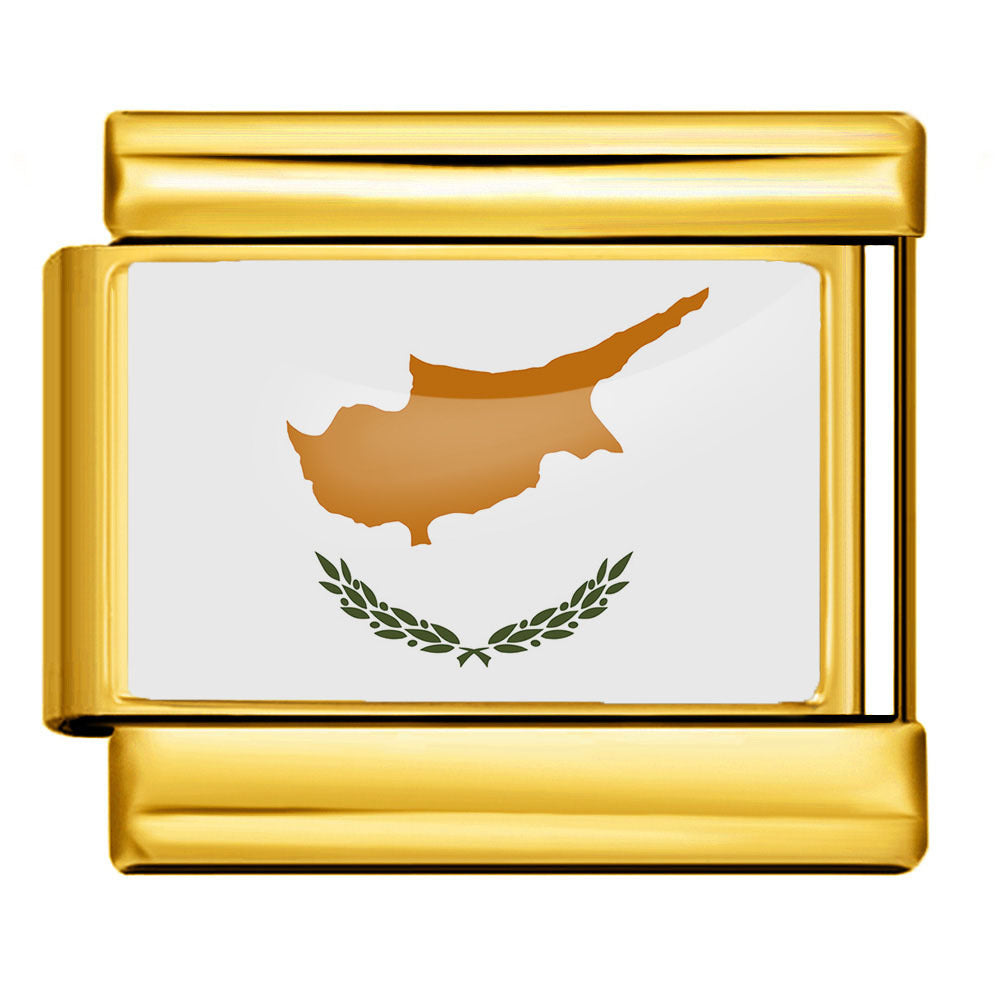 Wholesale Golden World Flag Photo Epoxy Italian Module Bracelet DIY Stainless Steel Elastic Strap Chain Bracelet