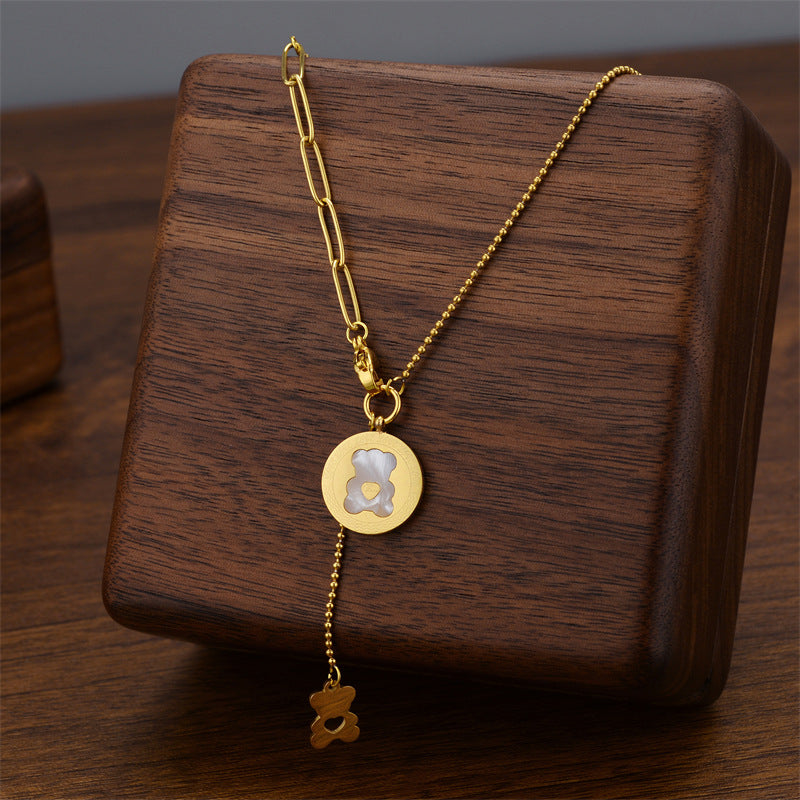 Wholesale Light Luxury Titanium Steel Necklace ACC-NE-Quanx007