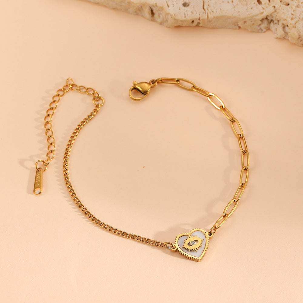 Wholesale Titanium Steel Bracelets Heart Bracelets