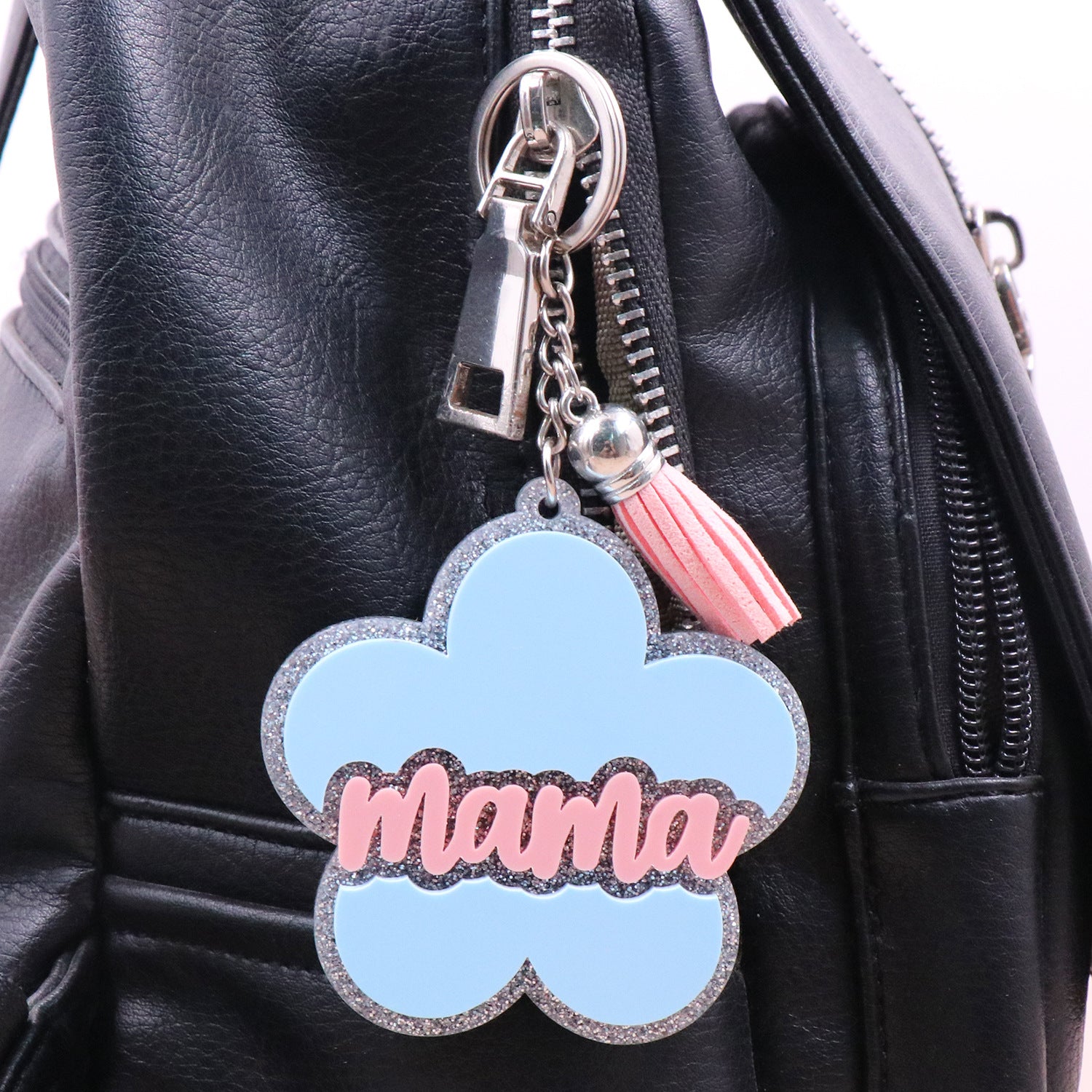 Wholesale MAMA Mother's Day Gift Double Layer Stitching Acrylic Keychain Creative Keychain ACC-KC-XiaoYan003