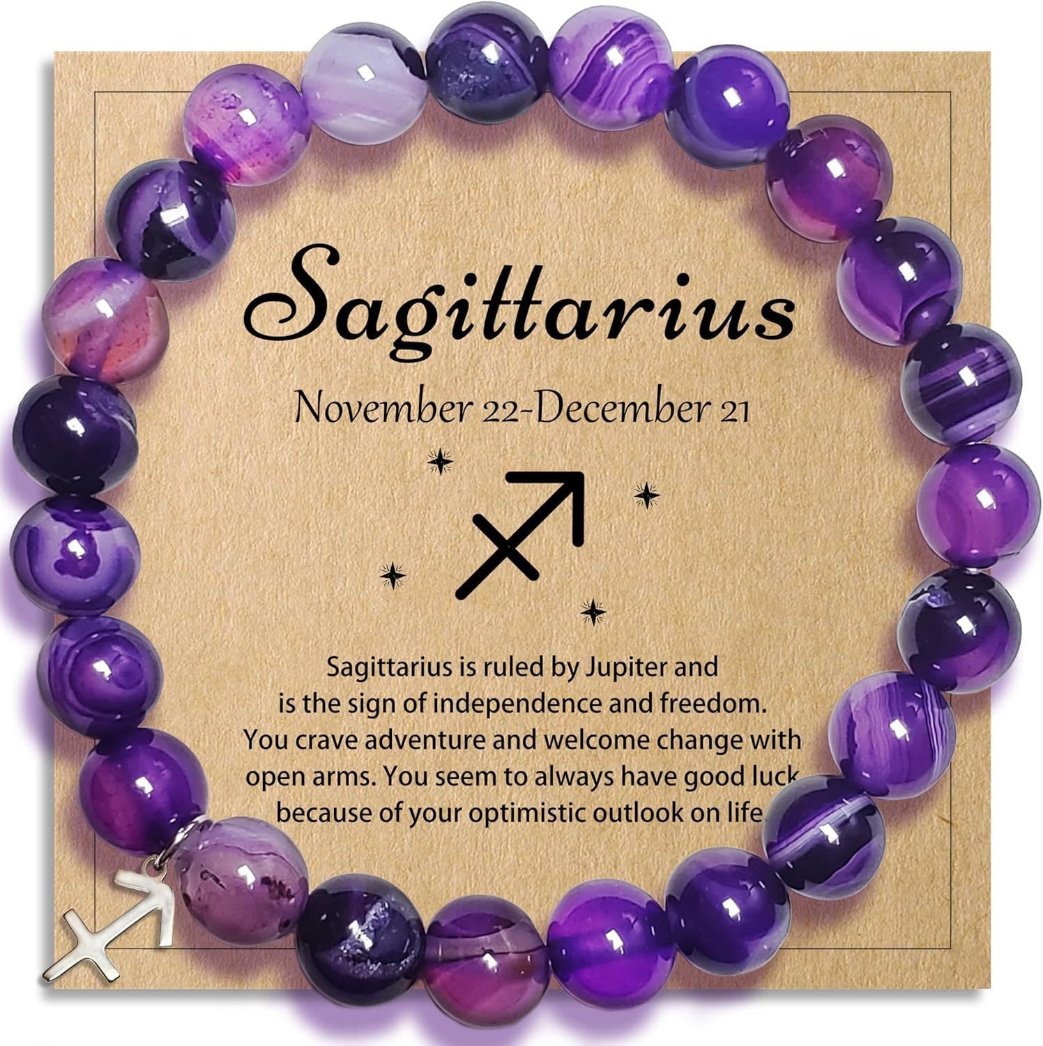 Wholesale 12 Contion Purple Agate Beaded Bracelet Unisex Friendship Gift Jewelry Accessory