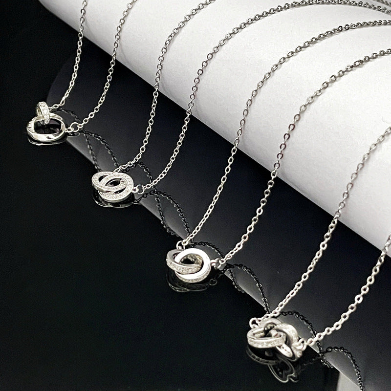 Wholesale Geometric Hollow Love Necklace