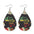 Wholesale Juneteenth Double Sided PU Leather Earrings