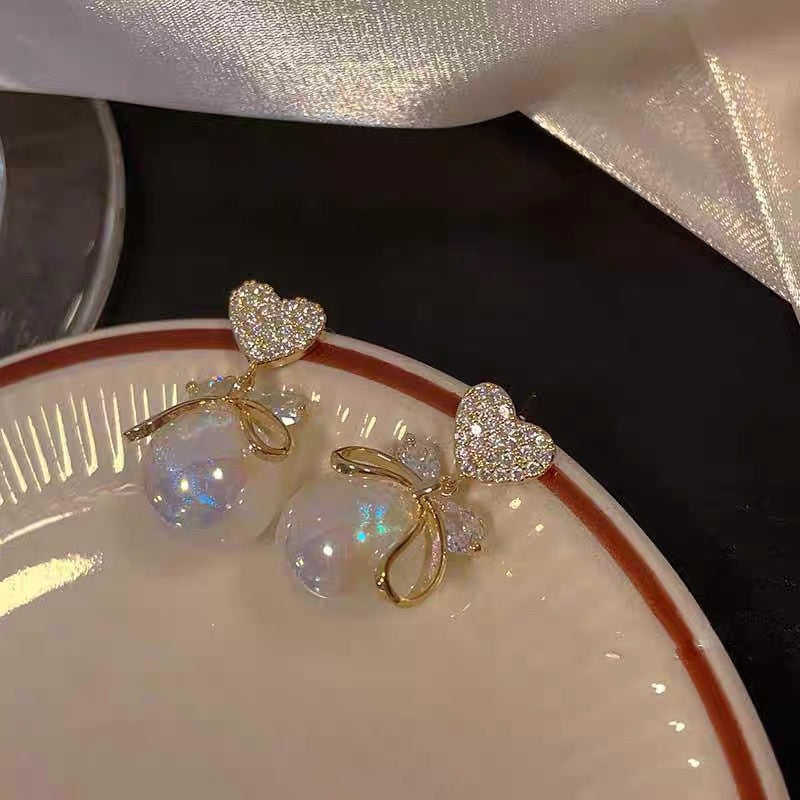 Wholesale  Love Luxury Pearl Earrings