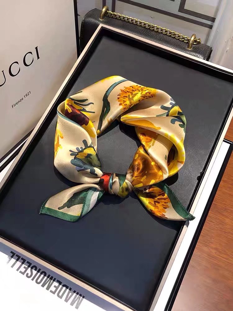 Wholesale  Silk f Women' s Autumn f f All-match Hair Band Fashion Small Square f