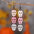 Wholesale Halloween Skull Sequins Triple  Pendant Acrylic Earrings