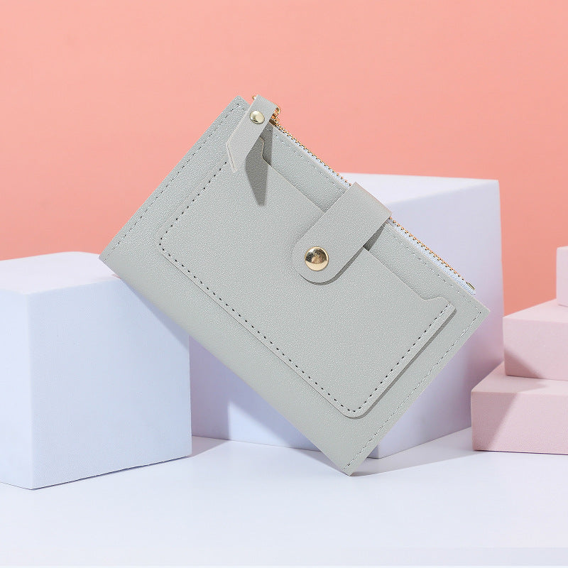 Wholesale Trendy Black PU Zip Card Holder Wallet With Multiple Slots And Coin Pocket For Women Everyday Accessory And Gift