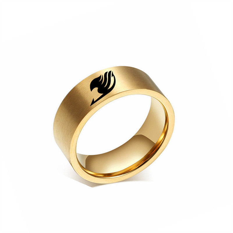 Wholesale anime peripheral stainless steel rings