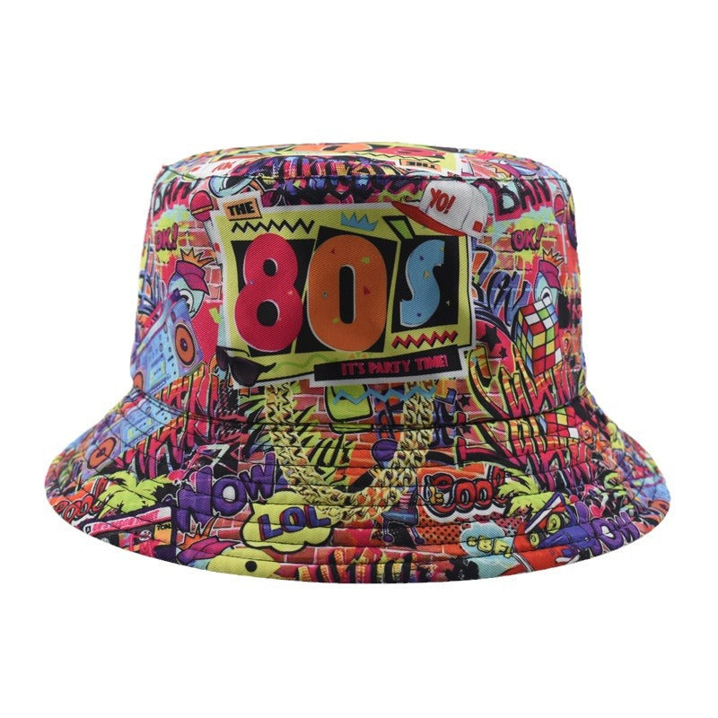 Wholesale Pattern Fisherman Hat s Double-Sided Wearable Bucket Hat