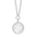 Wholesale Stainless  Steel Geometric Round Double-Sided Shell Long Necklace