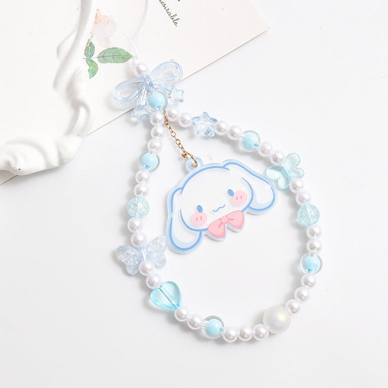 Wholesale Cartoon Mobile Phone Rope Acrylic Keychains  ACCVIP