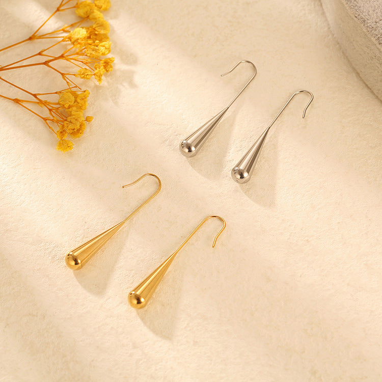 Wholesale Stainless steel teardrop earrings